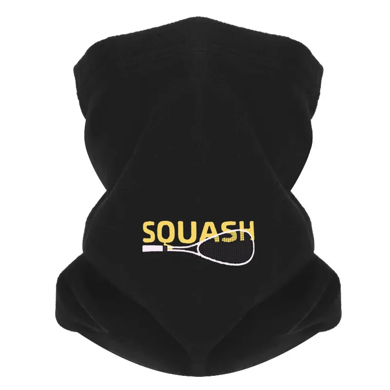 Outdoor Sport Background - Siyah zemin üzerine squash raketi desenli